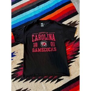 Russell Carolina Gamecocks Black Tee Shirt mens Large